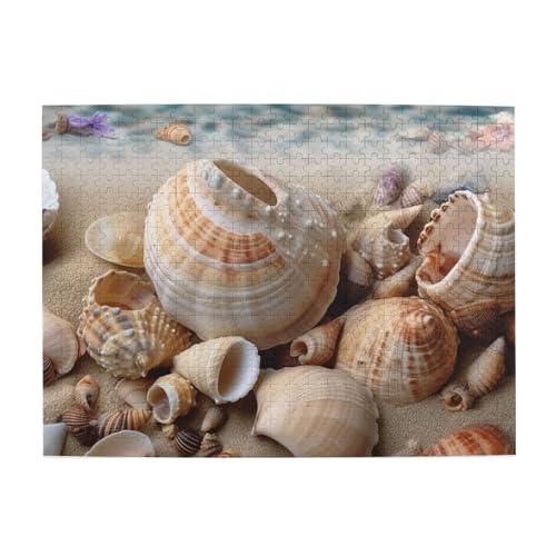 500-teiliges Puzzle für Erwachsene, herausfordernde Puzzles für Spielabende, Muscheln von The Seashore, Holzpuzzle, personalisierbar, individuelle Holzpuzzles für Familie, Bildpuzzle, fertige Größe 500-teiliges Puzzle für Erwachsene, herausfordernde Puzzles für Spielabende, Muscheln von The Seashore, Holzpuzzle, personalisierbar, individuelle Holzpuzzles für Familie, Bildpuzzle, fertige Größe von RTSTNMBD