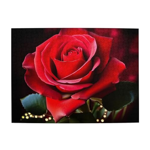 500-teiliges Puzzle für Erwachsene, herausfordernde Puzzles für Spielabende, Rosenblüte, Holzpuzzle, personalisierbar, individuelle Holzpuzzles für Familie, Bildpuzzle, fertige Größe 51,8 x 38,1 cm 500-teiliges Puzzle für Erwachsene, herausfordernde Puzzles für Spielabende, Rosenblüte, Holzpuzzle, personalisierbar, individuelle Holzpuzzles für Familie, Bildpuzzle, fertige Größe 51,8 x 38,1 cm von RTSTNMBD