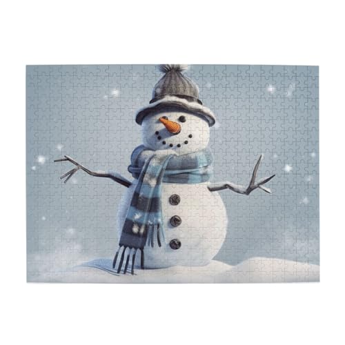 500-teiliges Puzzle für Erwachsene, herausfordernde Puzzles für Spielabende, Schneemann, Holzpuzzle, personalisierte Holzpuzzles für Familie, Bildpuzzle, fertige Größe 51,8 x 38,1 cm 500-teiliges Puzzle für Erwachsene, herausfordernde Puzzles für Spielabende, Schneemann, Holzpuzzle, personalisierte Holzpuzzles für Familie, Bildpuzzle, fertige Größe 51,8 x 38,1 cm von RTSTNMBD