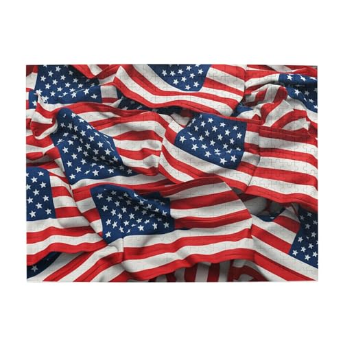 500-teiliges Puzzle für Erwachsene, herausfordernde Puzzles für Spielabende, USA-Flagge, Holzpuzzle, personalisierbar, individuelle Holzpuzzles für Familie, Bildpuzzle, fertige Größe 51,8 x 38,1 cm 500-teiliges Puzzle für Erwachsene, herausfordernde Puzzles für Spielabende, USA-Flagge, Holzpuzzle, personalisierbar, individuelle Holzpuzzles für Familie, Bildpuzzle, fertige Größe 51,8 x 38,1 cm von RTSTNMBD