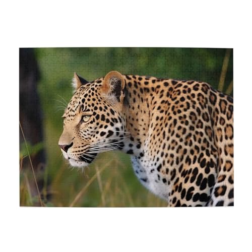500-teiliges Puzzle für Erwachsene, herausfordernde Puzzles für Spielabende, afrikanischer Leopard, Holzpuzzle, personalisierbar, individuelle Holzpuzzles für Familie, Bildpuzzle, fertige Größe 51,8 x 500-teiliges Puzzle für Erwachsene, herausfordernde Puzzles für Spielabende, afrikanischer Leopard, Holzpuzzle, personalisierbar, individuelle Holzpuzzles für Familie, Bildpuzzle, fertige Größe 51,8 x von RTSTNMBD