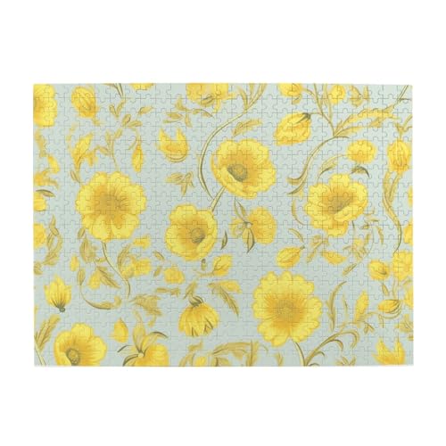 500-teiliges Puzzle für Erwachsene, herausfordernde Puzzles für Spielabende, gelbe Blume, Holzpuzzle, personalisierbar, individuelle Holzpuzzles für Familie, Bildpuzzle, fertige Größe 51,8 x 38,1 cm 500-teiliges Puzzle für Erwachsene, herausfordernde Puzzles für Spielabende, gelbe Blume, Holzpuzzle, personalisierbar, individuelle Holzpuzzles für Familie, Bildpuzzle, fertige Größe 51,8 x 38,1 cm von RTSTNMBD