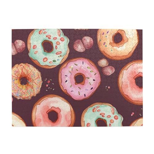 500-teiliges Puzzle für Erwachsene, herausfordernde Puzzles für Spielabende, hübsche Donuts, Holzpuzzle, personalisierbar, individuelle Holzpuzzles für Familie, Bildpuzzle, fertige Größe 51,8 x 38,1 500-teiliges Puzzle für Erwachsene, herausfordernde Puzzles für Spielabende, hübsche Donuts, Holzpuzzle, personalisierbar, individuelle Holzpuzzles für Familie, Bildpuzzle, fertige Größe 51,8 x 38,1 von RTSTNMBD