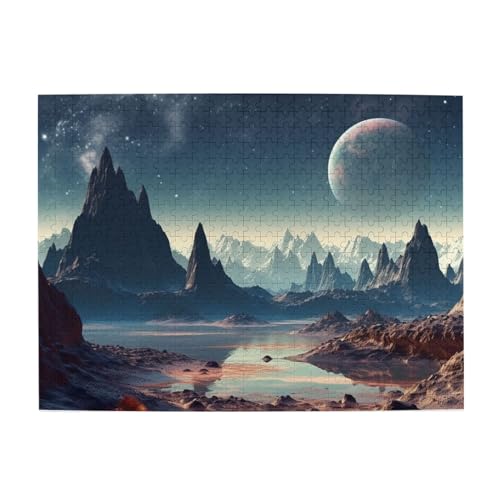 500-teiliges Puzzle für Erwachsene, herausfordernde Puzzles für Spieleabende, Alien-Planet, Holzpuzzle, personalisierbar, individuelle Holzpuzzles für Familie, Bildpuzzle, fertige Größe 51,8 x 38,1 cm 500-teiliges Puzzle für Erwachsene, herausfordernde Puzzles für Spieleabende, Alien-Planet, Holzpuzzle, personalisierbar, individuelle Holzpuzzles für Familie, Bildpuzzle, fertige Größe 51,8 x 38,1 cm von RTSTNMBD