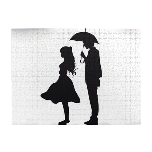 500-teiliges Puzzle für Erwachsene, herausfordernde Puzzles für Spieleabende, Anime-Liebhaber, Silhouette, Holzpuzzle, personalisierbar, individuelle Holzpuzzles für Familie, Bildpuzzle, fertige Größe von RTSTNMBD