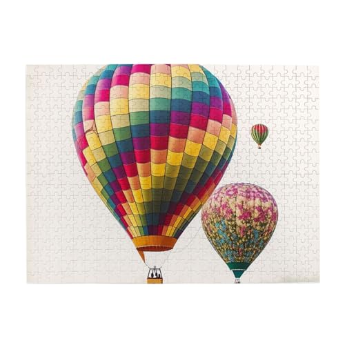 500-teiliges Puzzle für Erwachsene, herausfordernde Puzzles für Spieleabende, Farb-Heißluftballon, Holzpuzzle, personalisierbar, individuelle Holzpuzzles für Familie, Bildpuzzle, fertige Größe 51,8 x 500-teiliges Puzzle für Erwachsene, herausfordernde Puzzles für Spieleabende, Farb-Heißluftballon, Holzpuzzle, personalisierbar, individuelle Holzpuzzles für Familie, Bildpuzzle, fertige Größe 51,8 x von RTSTNMBD