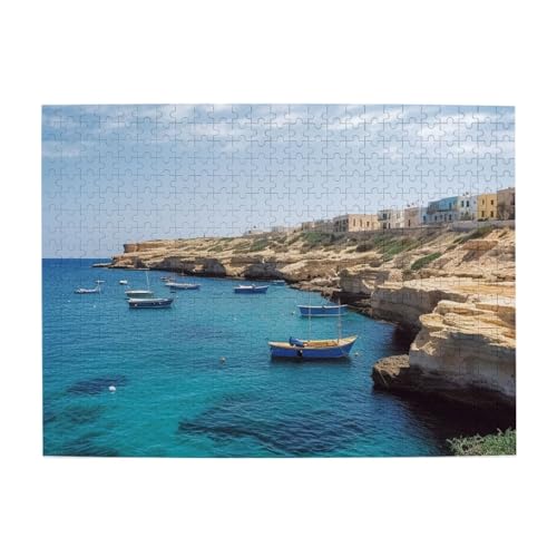 500-teiliges Puzzle für Erwachsene, herausfordernde Puzzles für Spieleabende, Küste von Malta, Holzpuzzle, personalisierbar, individuelle Holzpuzzles für Familie, Bildpuzzle, fertige Größe 51,8 x 38,1 500-teiliges Puzzle für Erwachsene, herausfordernde Puzzles für Spieleabende, Küste von Malta, Holzpuzzle, personalisierbar, individuelle Holzpuzzles für Familie, Bildpuzzle, fertige Größe 51,8 x 38,1 von RTSTNMBD
