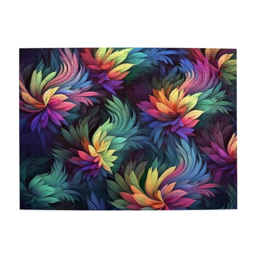 500-teiliges Puzzle für Erwachsene, herausfordernde Puzzles für Spieleabende, bunte Blumen, Holzpuzzle, personalisierbar, individuelle Holzpuzzles für Familie, Bildpuzzle, fertige Größe 51,8 x 38,1 cm 500-teiliges Puzzle für Erwachsene, herausfordernde Puzzles für Spieleabende, bunte Blumen, Holzpuzzle, personalisierbar, individuelle Holzpuzzles für Familie, Bildpuzzle, fertige Größe 51,8 x 38,1 cm von RTSTNMBD