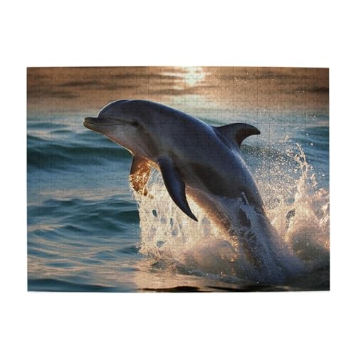 500-teiliges Puzzle für Erwachsene, herausfordernde Puzzles für Spieleabende, schönes Delfin-Holzpuzzle, personalisierbar, individuelle Holzpuzzles für Familie, Bildpuzzle, fertige Größe 51,8 x 38,1 500-teiliges Puzzle für Erwachsene, herausfordernde Puzzles für Spieleabende, schönes Delfin-Holzpuzzle, personalisierbar, individuelle Holzpuzzles für Familie, Bildpuzzle, fertige Größe 51,8 x 38,1 von RTSTNMBD