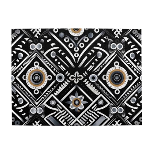 500-teiliges Puzzle für Erwachsene, herausfordernde Puzzles für Spieleabende, schwarz-weißes Muster, Holzpuzzle, personalisierbar, individuelle Holzpuzzles für Familie, Bildpuzzle, fertige Größe 51,8 von RTSTNMBD