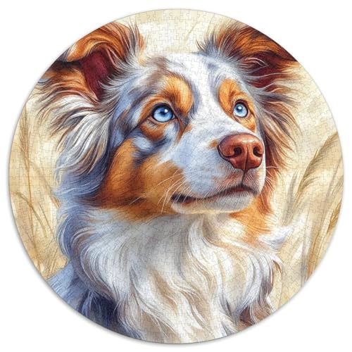 Australischer Schäfer Rund Puzzles 1000 Teile Erwachsene Und Kinder Puzzle Clevere Rätsel Geschenke Druck Schwieriges Verringerter Legespiel Spiele Geschenk 1000pcs (67.5x67.5c Australischer Schäfer Rund Puzzles 1000 Teile Erwachsene Und Kinder Puzzle Clevere Rätsel Geschenke Druck Schwieriges Verringerter Legespiel Spiele Geschenk 1000pcs (67.5x67.5c von RTTASVLZX