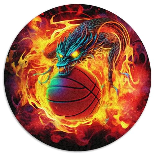 Basketball Rund Puzzles 1000 Teile Erwachsene Und Kinder Puzzle Poster Spiel Abbauen Impossible Stress Stressfreisetzung Anspruchsvoll Kreative 1000pcs (67.5x67.5cm) von RTTASVLZX