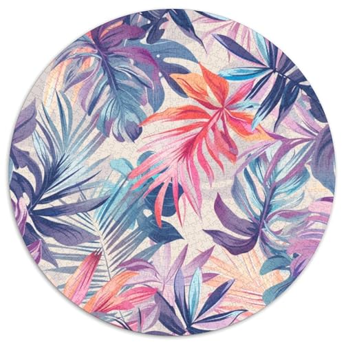 Botanik Puzzle 1000 Teile Rund Puzzles Erwachsene Und Kinder Handwerk Großes Gemütliche Schwieriges Croissant Circular Herausforderndes Spielzeug 1000pcs (67.5x67.5cm) von RTTASVLZX