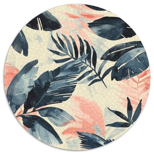 Botanik Puzzle 1000 Teile Rund Puzzles Erwachsene Und Kinder Handwerk Großes Gemütliche Schwieriges Croissant Circular Herausforderndes Spielzeug 1000pcs (67.5x67.5cm) von RTTASVLZX