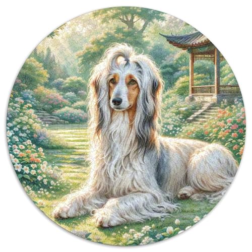 Chinesische Crested Dog Rund Puzzles 1000 Teile Erwachsene Und Kinder Puzzle Druck Schwieriges Verringerter Legespiel Spiele Geschicklichkeitsspiel Spielabende Lernen 1000pcs (67.5x67.5cm) von RTTASVLZX