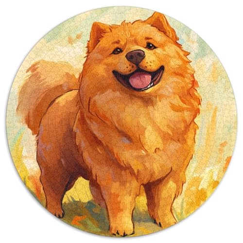 Chow 1000 Stück Puzzle Rund Puzzles Erwachsene Und Kinder Croissant Circular Herausforderndes Spielzeug Lustiges Stressabbau Teenager Schwer 1000pcs (67.5x67.5cm) von RTTASVLZX