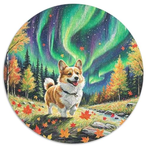Corgidoodle Puzzle 1000 Teile Rund Puzzles Erwachsene Und Kinder Legespiel Spiele Geschicklichkeitsspiel Geschenk Spielabende Lernen Fordernde Kleinkinder 1000pcs (67.5x67.5cm) von RTTASVLZX