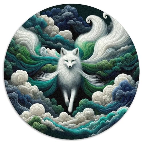 Fox 1000 Stück Puzzle Rund Puzzles Erwachsene Und Kinder Legespiel Spiele Geschicklichkeitsspiel Geschenk Spielabende Lernen Fordernde Kleinkinder 1000pcs (67.5x67.5cm) von RTTASVLZX