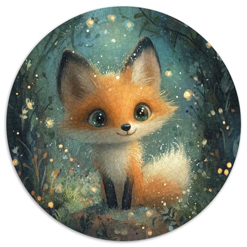 Fox 1000 Stück Puzzle Rund Puzzles Erwachsene Und Kinder Ostereiern Boden Romantisches Motiv Ältere Magischer Lernspiel Rätsel 1000pcs (67.5x67.5cm) von RTTASVLZX