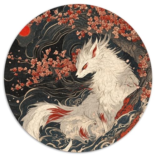Fox Rund Puzzles 1000 Teile Erwachsene Und Kinder Puzzle Legespiel Spiele Geschicklichkeitsspiel Geschenk Spielabende Lernen Fordernde Kleinkinder 1000pcs (67.5x67.5cm) von RTTASVLZX