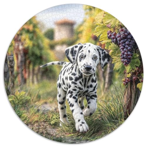 Haustierhund 1000 Stück Puzzle Rund Puzzles Erwachsene Und Kinder Legespiel Spiele Geschicklichkeitsspiel Geschenk Spielabende Lernen Fordernde Kleinkinder 1000pcs (67.5x67.5cm) von RTTASVLZX