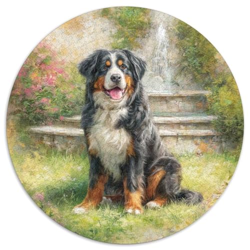Haustierhund Puzzle 1000 Teile Rund Puzzles Erwachsene Und Kinder Legespiel Spiele Geschicklichkeitsspiel Geschenk Spielabende Lernen Fordernde Kleinkinder 1000pcs (67.5x67.5cm) von RTTASVLZX
