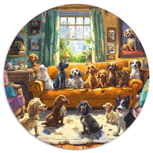 Komfortable Kabine Puzzle 1000 Teile Rund Puzzles Erwachsene Und Kinder Poster Spiel Abbauen Impossible Stress Stressfreisetzung Anspruchsvoll Kreative 1000pcs (67.5x67.5cm) von RTTASVLZX
