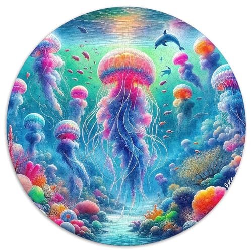 Medulen Rund Puzzles 1000 Teile Erwachsene Und Kinder Puzzle Legespiel Spiele Geschicklichkeitsspiel Geschenk Spielabende Lernen Fordernde Kleinkinder 1000pcs (67.5x67.5cm) von RTTASVLZX