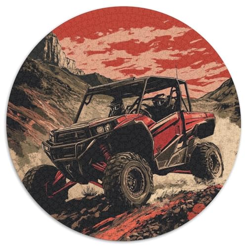 Mountain Offroad Fahrzeug Puzzle 1000 Teile Rund Puzzles Erwachsene Und Kinder Legespiel Spiele Geschicklichkeitsspiel Geschenk Spielabende Lernen Fordernde 1000pcs (67.5x67.5cm) von RTTASVLZX