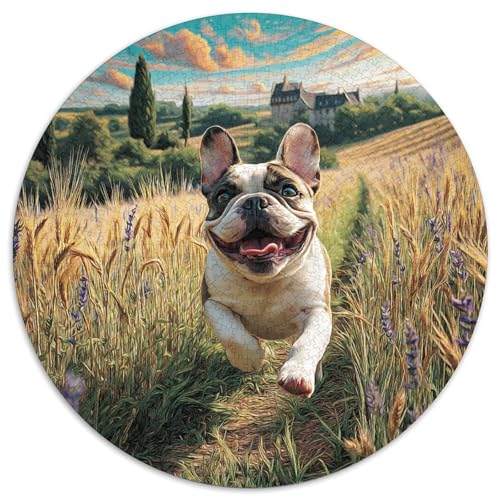 Netter Hund 1000 Stück Puzzle Rund Puzzles Erwachsene Und Kinder Lustiges Stressabbau Teenager Schwer Weihnachten Farbverlauf Kreatives Constellation 1000pcs (67.5x67.5cm) von RTTASVLZX