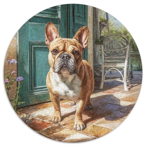 Netter Hund Puzzle 1000 Teile Rund Puzzles Erwachsene Und Kinder Legespiel Spiele Geschicklichkeitsspiel Geschenk Spielabende Lernen Fordernde Kleinkinder 1000pcs (67.5x67.5cm) von RTTASVLZX