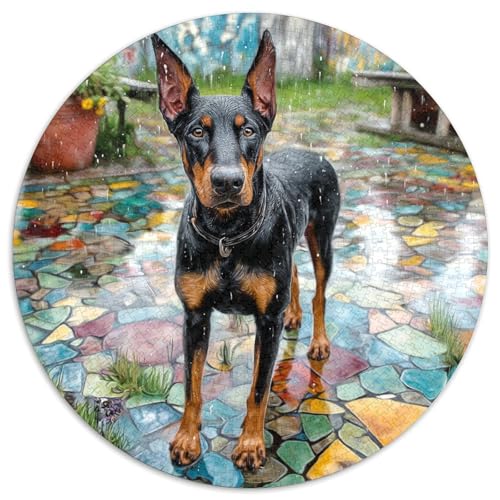 Netter Hund Rund Puzzles 1000 Teile Erwachsene Und Kinder Puzzle Legespiel Spiele Geschicklichkeitsspiel Geschenk Spielabende Lernen Fordernde Kleinkinder 1000pcs (67.5x67.5cm) von RTTASVLZX