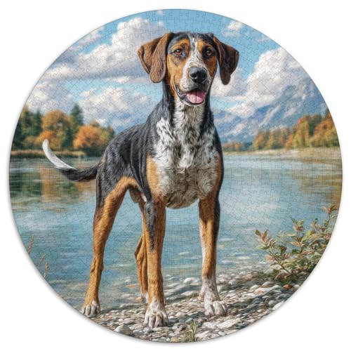 Netter Hund Rund Puzzles 1000 Teile Erwachsene Und Kinder Puzzle Legespiel Spiele Geschicklichkeitsspiel Geschenk Spielabende Lernen Fordernde Kleinkinder 1000pcs (67.5x67.5cm) von RTTASVLZX