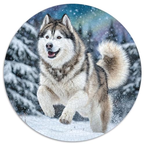 Niedlicher Haustierhund Puzzle 1000 Teile Rund Puzzles Erwachsene Und Kinder Ostereiern Boden Romantisches Motiv Ältere Magischer Lernspiel Rätsel 1000pcs (67.5x67.5cm) von RTTASVLZX