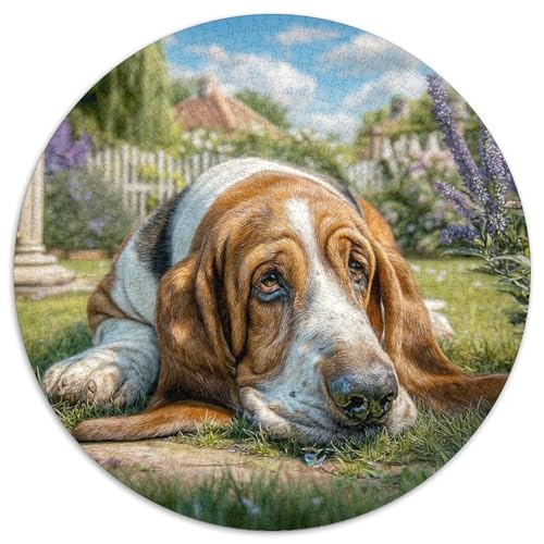 Niedlicher Haustierhund Puzzle 1000 Teile Rund Puzzles Erwachsene Und Kinder Poster Game Abbauen Impossible Stress Stressfreisetzung Anspruchsvoll Kreative 1000pcs (67.5x67.5cm) von RTTASVLZX