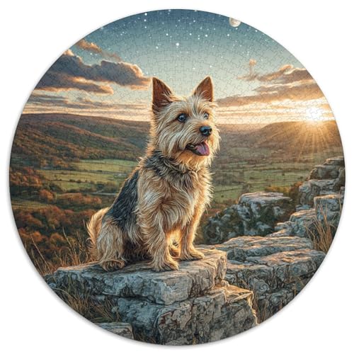 Niedlicher Haustierhund Rund Puzzles 1000 Teile Erwachsene Und Kinder Puzzle Geschicklichkeitsspiel Geschenk Spielabende Lernen Fordernde Kleinkinder Heraus Große 1000pcs (67.5x67.5cm) von RTTASVLZX