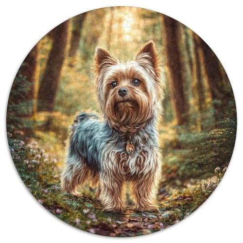 Niedlicher Haustierhund Rund Puzzles 1000 Teile Erwachsene Und Kinder Puzzle Geschicklichkeitsspiel Geschenk Spielabende Lernen Fordernde Kleinkinder Heraus Große 1000pcs (67.5x67.5cm) von RTTASVLZX
