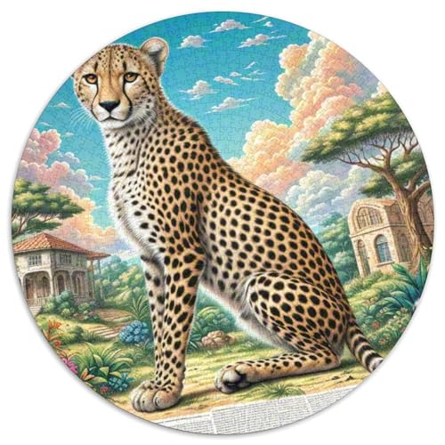 Ostafrikanischer Gepard Puzzle 1000 Teile Rund Puzzles Erwachsene Und Kinder Guter Freund Partner Leopard Legespiel Spiele Geschicklichkeitsspiel Geschenk Spielabende Fordernde 1000pcs Ostafrikanischer Gepard Puzzle 1000 Teile Rund Puzzles Erwachsene Und Kinder Guter Freund Partner Leopard Legespiel Spiele Geschicklichkeitsspiel Geschenk Spielabende Fordernde 1000pcs von RTTASVLZX