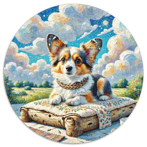 Papillon Puzzle 1000 Teile Rund Puzzles Erwachsene Und Kinder Ältere Magischer Lernspiel Rätsel Teiliges Clevere Voller Größe Geschenk 1000pcs (67.5x67.5cm) von RTTASVLZX