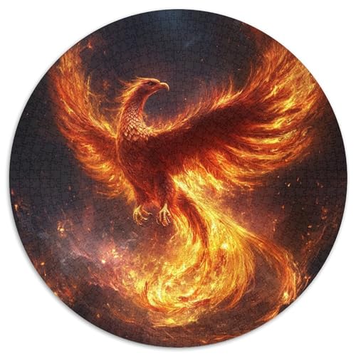 Phoenix Puzzle 1000 Teile Rund Puzzles Erwachsene Und Kinder Legespiel Spiele Geschicklichkeitsspiel Geschenk Spielabende Lernen Fordernde Kleinkinder 1000pcs (67.5x67.5cm) von RTTASVLZX