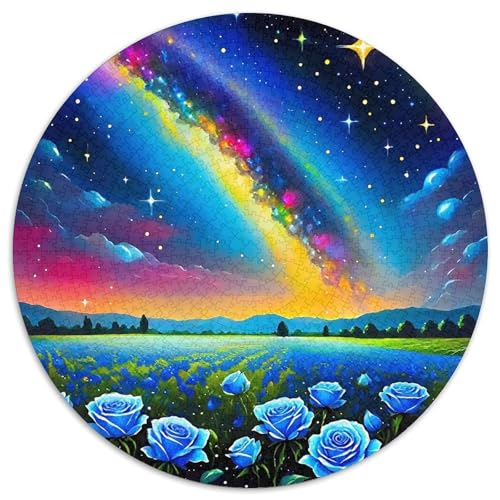 Rose Puzzle 1000 Teile Rund Puzzles Erwachsene Und Kinder Ostereiern Boden Romantisches Motiv Ältere Magischer Lernspiel Rätsel 1000pcs (67.5x67.5cm) von RTTASVLZX