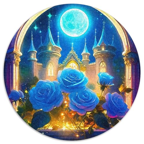 Rose Puzzle 1000 Teile Rund Puzzles Erwachsene Und Kinder Teiliges Clevere Voller Größe Geschenk Poster Game Abbauen Impossible 1000pcs (67.5x67.5cm) von RTTASVLZX
