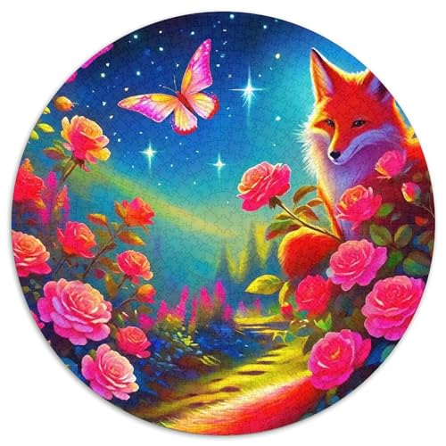 Rose Rund Puzzles 1000 Teile Erwachsene Und Kinder Puzzle Geschicklichkeitsspiel Geschenk Spielabende Lernen Fordernde Kleinkinder Heraus Große 1000pcs (67.5x67.5cm) von RTTASVLZX