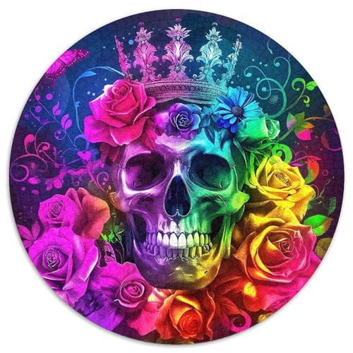 Rose Rund Puzzles 1000 Teile Erwachsene Und Kinder Puzzle Romantisches Motiv Ältere Magischer Lernspiel Rätsel Teiliges Clevere 1000pcs (67.5x67.5cm) von RTTASVLZX
