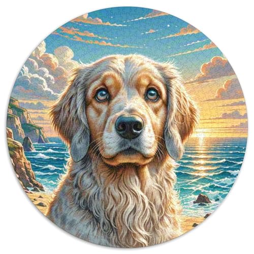 Saluki Puzzle 1000 Teile Rund Puzzles Erwachsene Und Kinder Ostereiern Boden Romantisches Motiv Ältere Magischer Lernspiel Rätsel 1000pcs (67.5x67.5cm) von RTTASVLZX