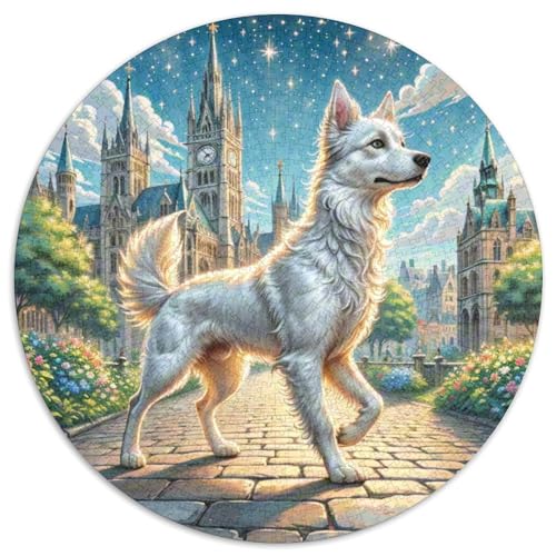 Spielzeug Manchester Terrier Puzzle 1000 Teile Rund Puzzles Erwachsene Und Kinder Lernspiel Rätsel Teiliges Clevere Voller Größe Geschenk Poster Game 1000pcs (67.5x67.5cm) von RTTASVLZX