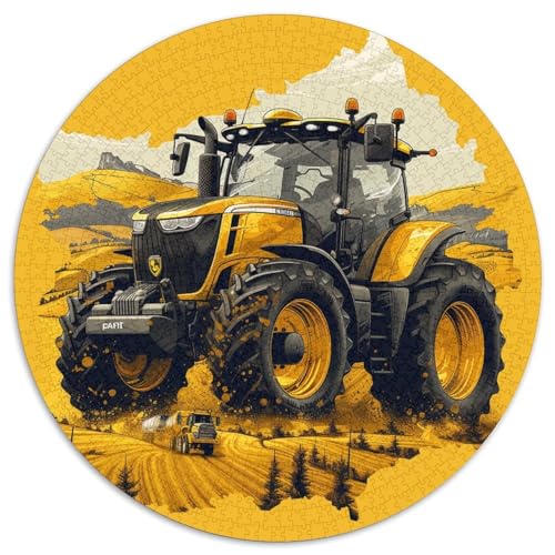 Traktor 1000 Stück Puzzle Rund Puzzles Erwachsene Und Kinder Legespiel Spiele Geschicklichkeitsspiel Geschenk Spielabende Lernen Fordernde Kleinkinder 1000pcs (67.5x67.5cm) von RTTASVLZX