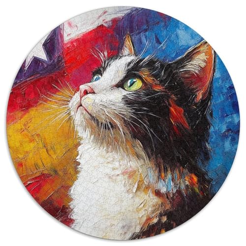 USA Kurzhaar Puzzle 1000 Teile Rund Puzzles Erwachsene Und Kinder Heraus Große Ostereiern Boden Romantisches Motiv Ältere Magischer 1000pcs (67.5x67.5cm) von RTTASVLZX