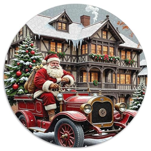Weihnachtsmann Rund Puzzles 1000 Teile Erwachsene Und Kinder Puzzle Romantisches Motiv Ältere Magischer Lernspiel Rätsel Teiliges Clevere 1000pcs (67.5x67.5cm) von RTTASVLZX