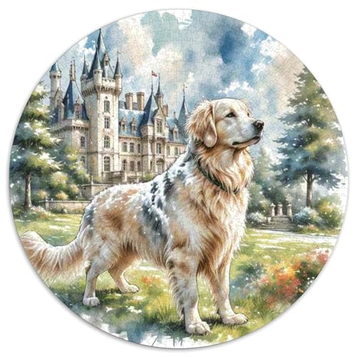 Weimaraner 1000 Stück Puzzle Rund Puzzles Erwachsene Und Kinder Croissant Circular Herausforderndes Spielzeug Lustiges Stressabbau Teenager Schwer 1000pcs (67.5x67.5cm) von RTTASVLZX